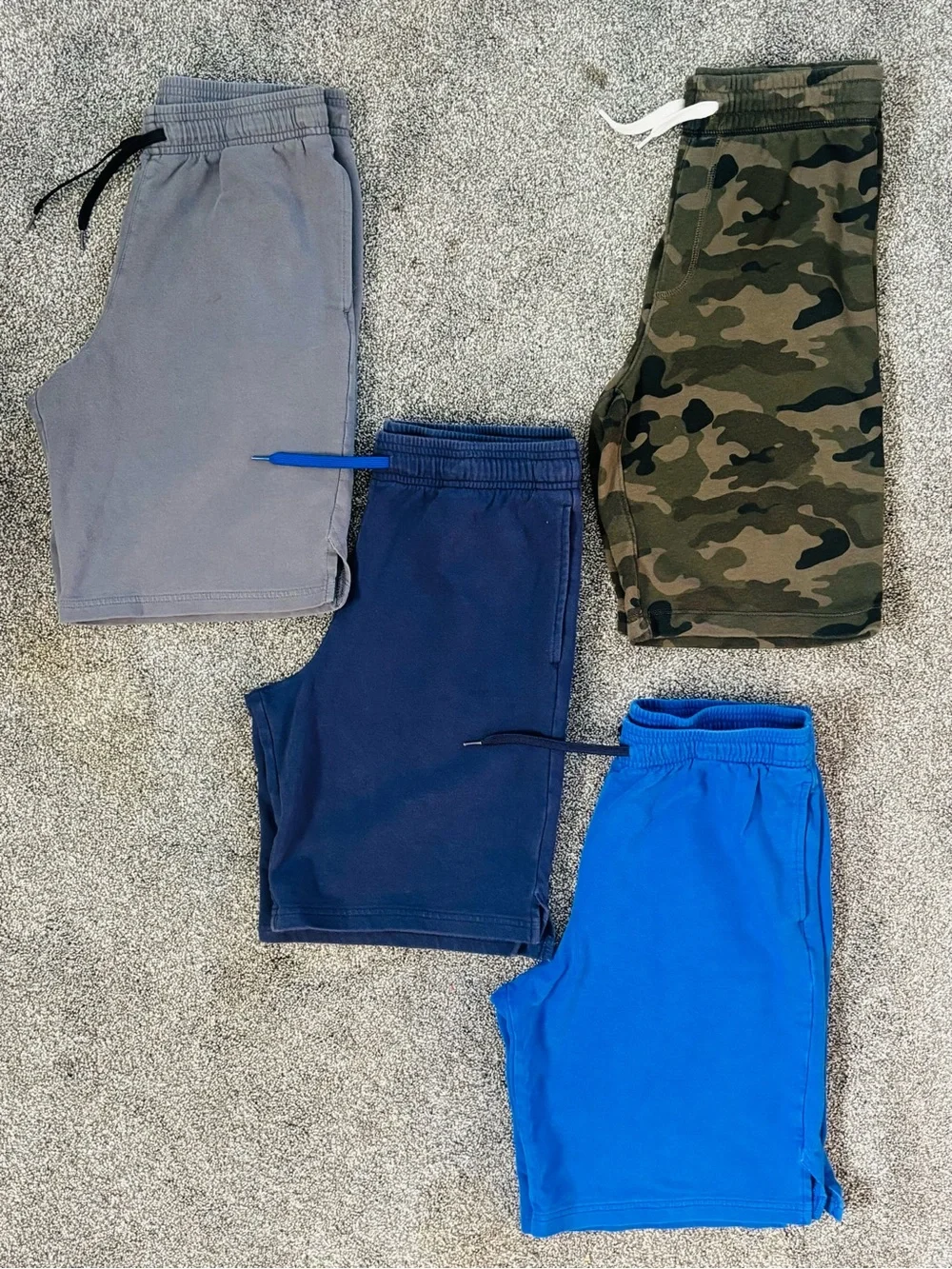 All In Motion / Old Navy Camo (XL)  Pull-On Shorts - Navy, Gray, Royal Blue/ LG